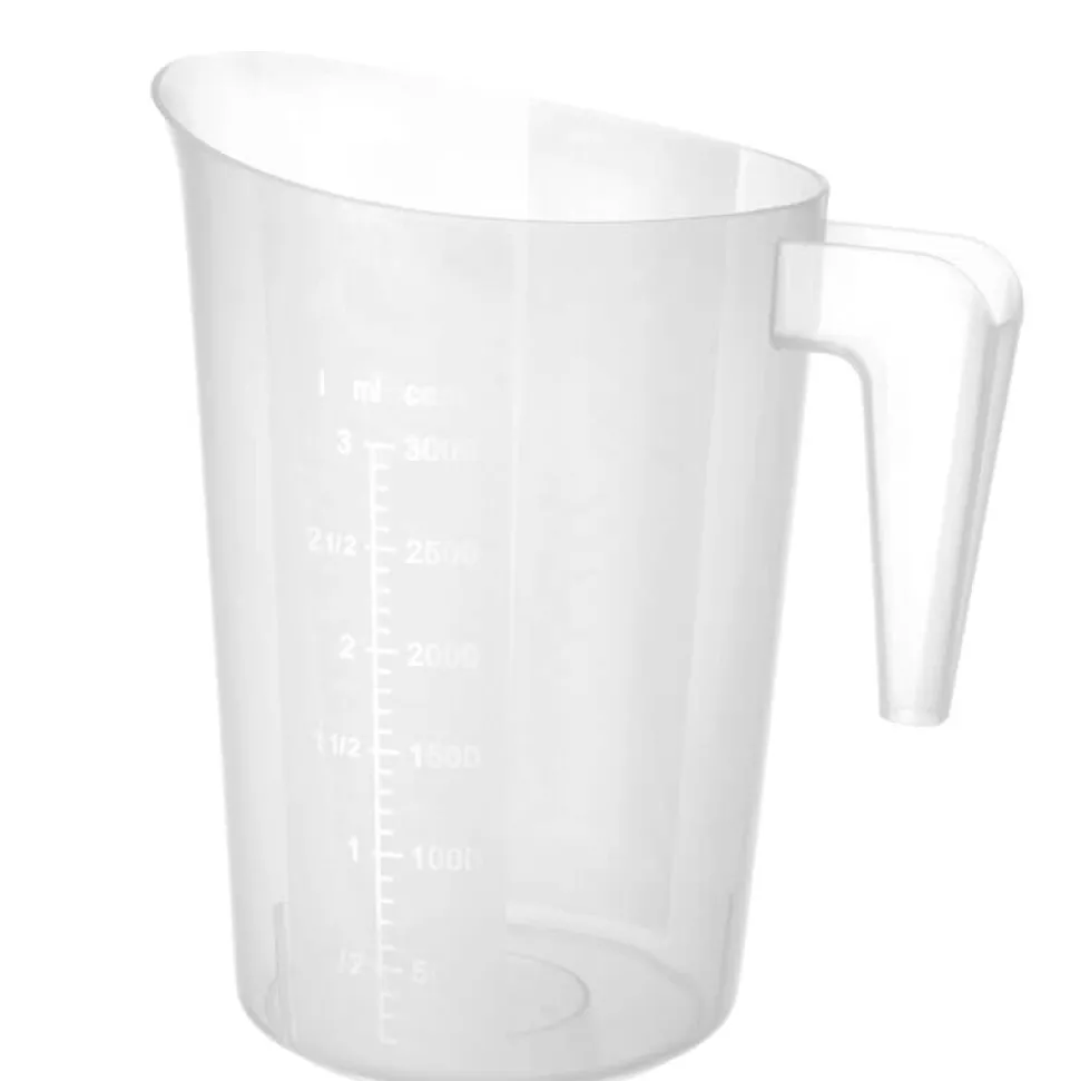 Messbecher stapelbar, PP - Skalierung bis 3000ml