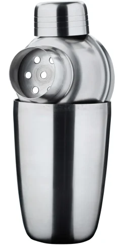Mini Cocktail Shaker, dreiteilig, Edelstahl, 300ml