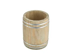 Mini Holzfass hoch - 11,5x13,8cm