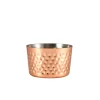 Mini-Servierbecher, Edelstahl gehämmert, kupferfarben - 8x5cm (12 Stk.)