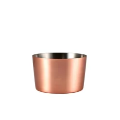 Mini-Servierbecher, Edelstahl, kupferfarben - 8x5cm (12 Stk.)