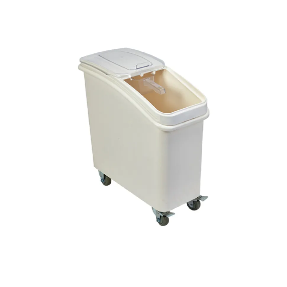 Mobiler Zutatenbehälter, Polypropylen, mit Schaufel - 81 l