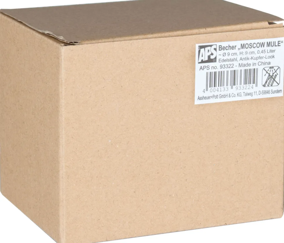 Moscow Mule Becher, Antik-Kupfer-Look - 450ml