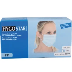 Mundschutz / OP -Maske, 3 lagig, Typ II (99%), PP - blau (50 Stk.)