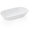 Pommes-Schale Porzellan weiß - 25x12x5cm (6 Stk.)