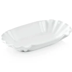 Pommes-Schale Porzellan weiß - 20x11x3cm (6 Stk.)