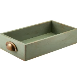 Präsentationsschublade, Akazienholz, 32,5x18,7x7cm (GN 1/3) - grün