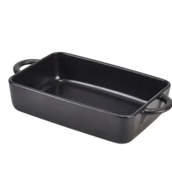 Rechteckige Schale Forge Steingut Gusseisen-Optik – 16 x 10,5 x 4 cm (6 Stk.)