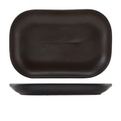 Rechteckiger Teller Antigo Steingut Antikbronze – 29 x 19,5 cm (6 Stk.)