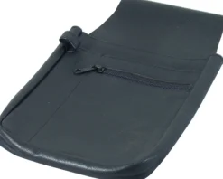 Revolvertasche aus Kunstleder, schwarz