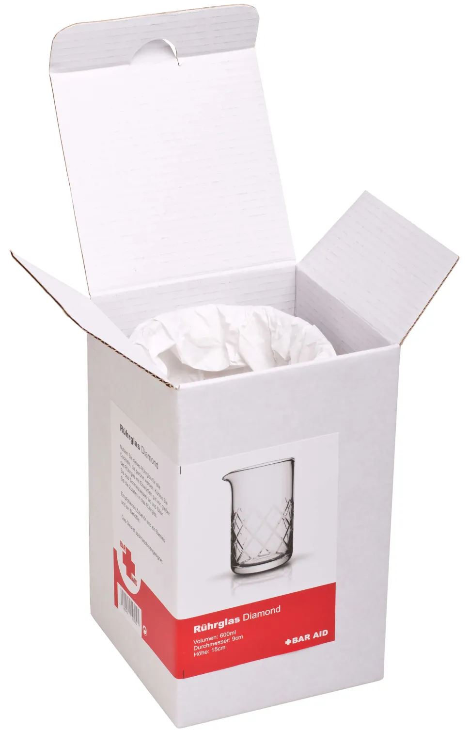 Rührglas mit Ausgusslippe Diamond, BAR AID - 600ml