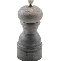 Salz-/Pfeffermühle, Holz - grau (13cm)