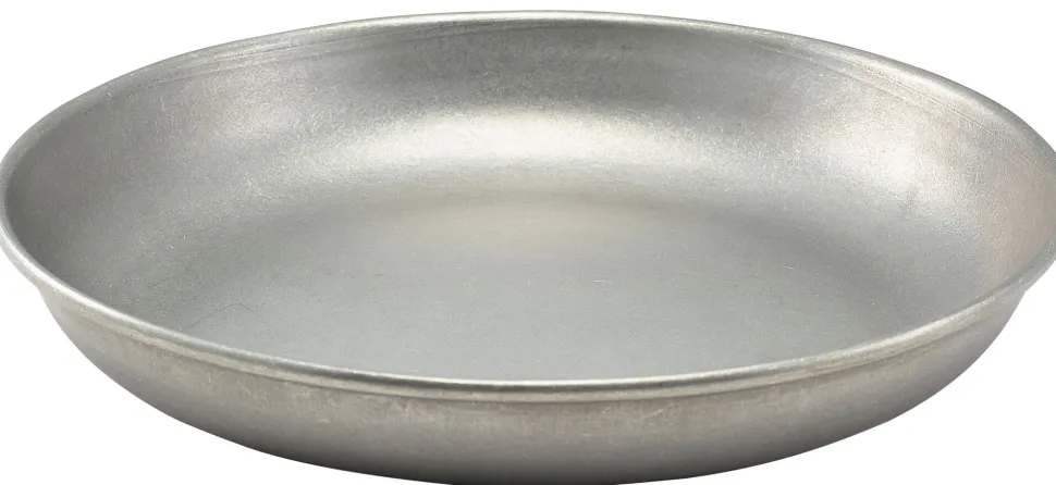 Schale, Edelstahl vintage, stapelbar - 26,0x3,7cm