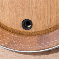 Schnapsfass, Eiche Natur, verzinkte Fassreifen, Messinghahn - 5l