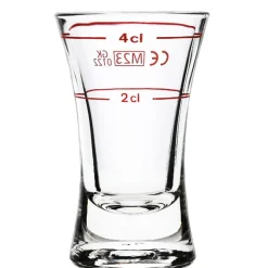 Schnapsglas Wachtmeister - 56ml, 2cl+4cl Eiche (12 Stk.)