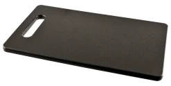 Schneidebrett mit Griff, Polyethylen schwarz - 25x15x1cm