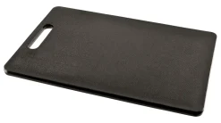 Schneidebrett mit Griff, Polyethylen schwarz - 30x20x1cm