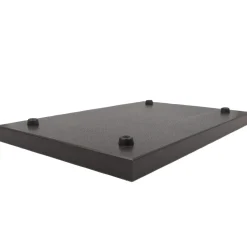 Schneidebrett mit Saftrille, HDPE schwarz - 29,5x19,5cm