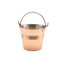 Serviereimer, Edelstahl kupferfarben - 10cm/450ml (12 Stk.)