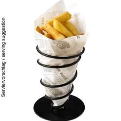 Snackspirale, schwarz - 18cm