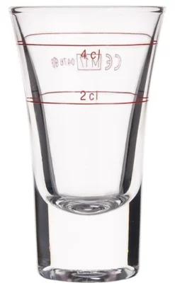 Stamper Dublino - 57ml, 2+4cl geeicht (6 Stk.)