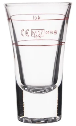 Stamper Dublino - 57ml, 2+4cl geeicht (6 Stk.)