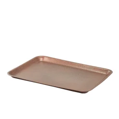 Tablett kupferfarben gehämmert - 31,5 x 21,5 x 2 cm