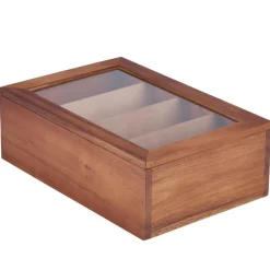 Teebox aus Akazienholz - 30x20x10 cm