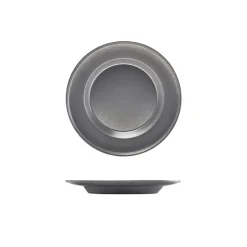 Teller, Edelstahl vintage, tief - 26cm