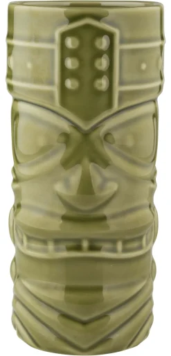 Tiki Becher Face, grün - 400ml
