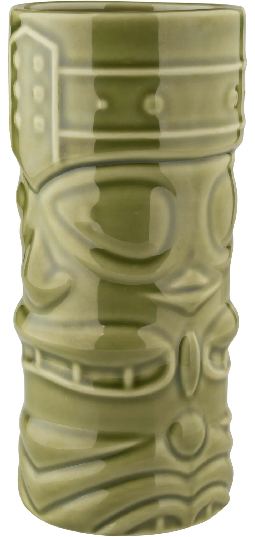 Tiki Becher Face, grün - 400ml