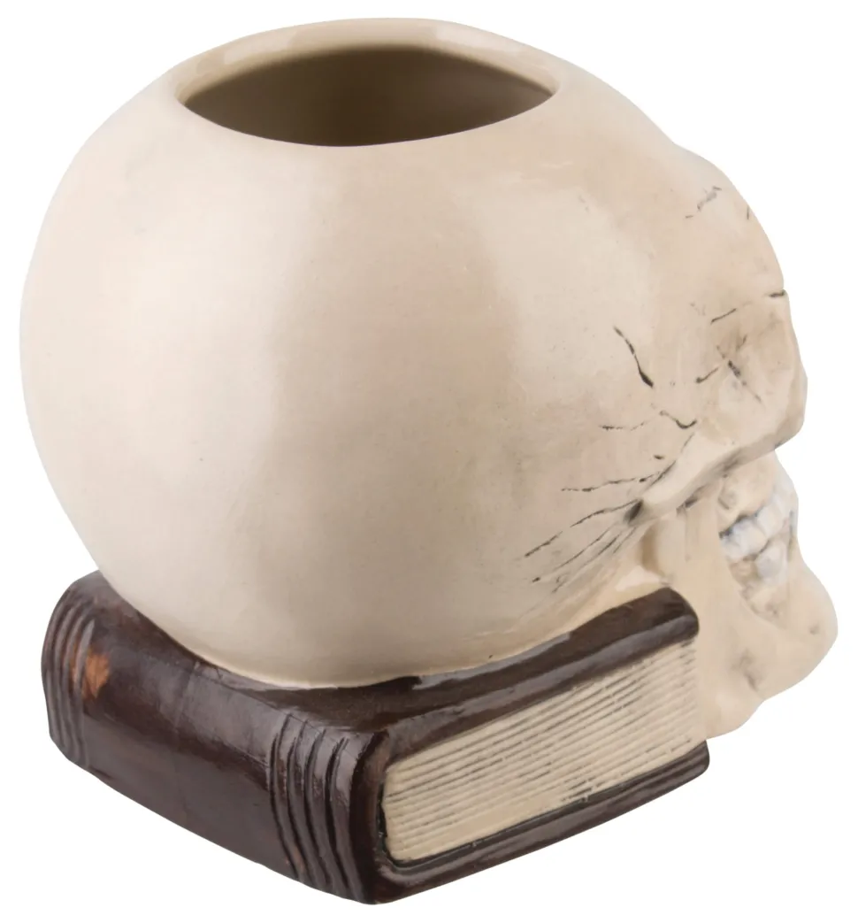 Tiki Becher Totenkopf mit Buch - 700ml