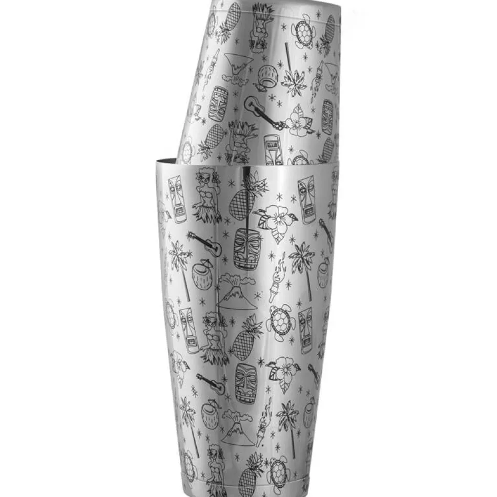 Tin on Tin Shaker Tiki, gewichtet, Urban Bar - Edelstahl (750ml)