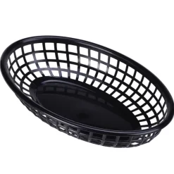 Tischkorb / Fast-Food-Korb, PP, 23,5x15,4cm - schwarz (6 Stk.)