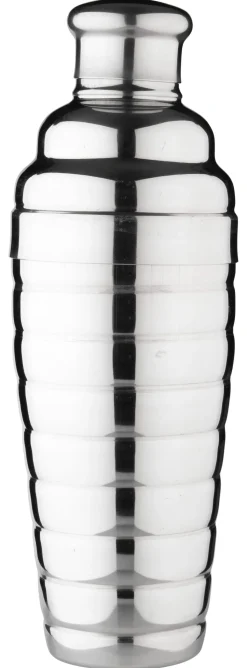 3-tlg. Cocktail Shaker, gerillt - Edelstahl (700ml)