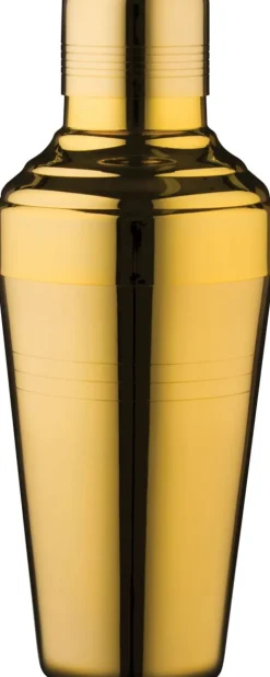 3-tlg. Cocktail Shaker Yukiwa Baron, goldfarben - 410ml