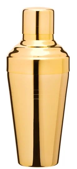3-tlg. Cocktail Shaker Yukiwa Baron, goldfarben - 510ml