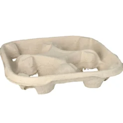 Tragetablett Pappe 4,7x22,4x22,4cm - für 4 Becher (110 Stk.)