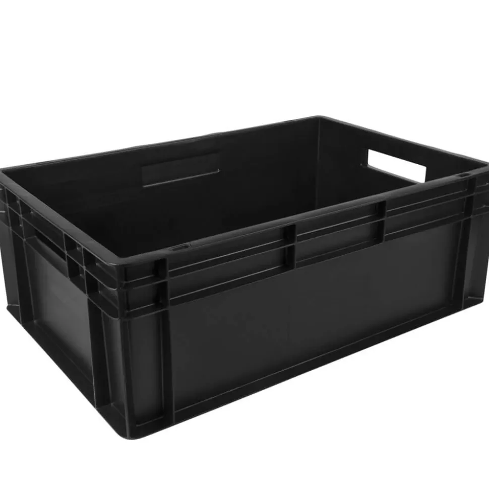 Transportkiste Euronorm schwarz - 60x40x22cm