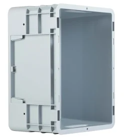 Transportkiste, grau - Kunststoff