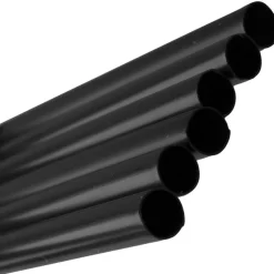 Trinkhalme, Kunststoff Mehrweg (8x240mm) - schwarz (135 Stk.)