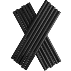 Trinkhalme, Kunststoff Mehrweg (7x150mm) - schwarz (135 Stk.)