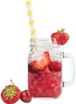 Trinkhalme, Papier (6x195mm) - Punkte (gelb-weiß) - 100 Stk.