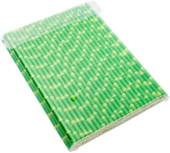 Trinkhalme, Papier (210x6mm), Bambus-Optik - 100Stk.