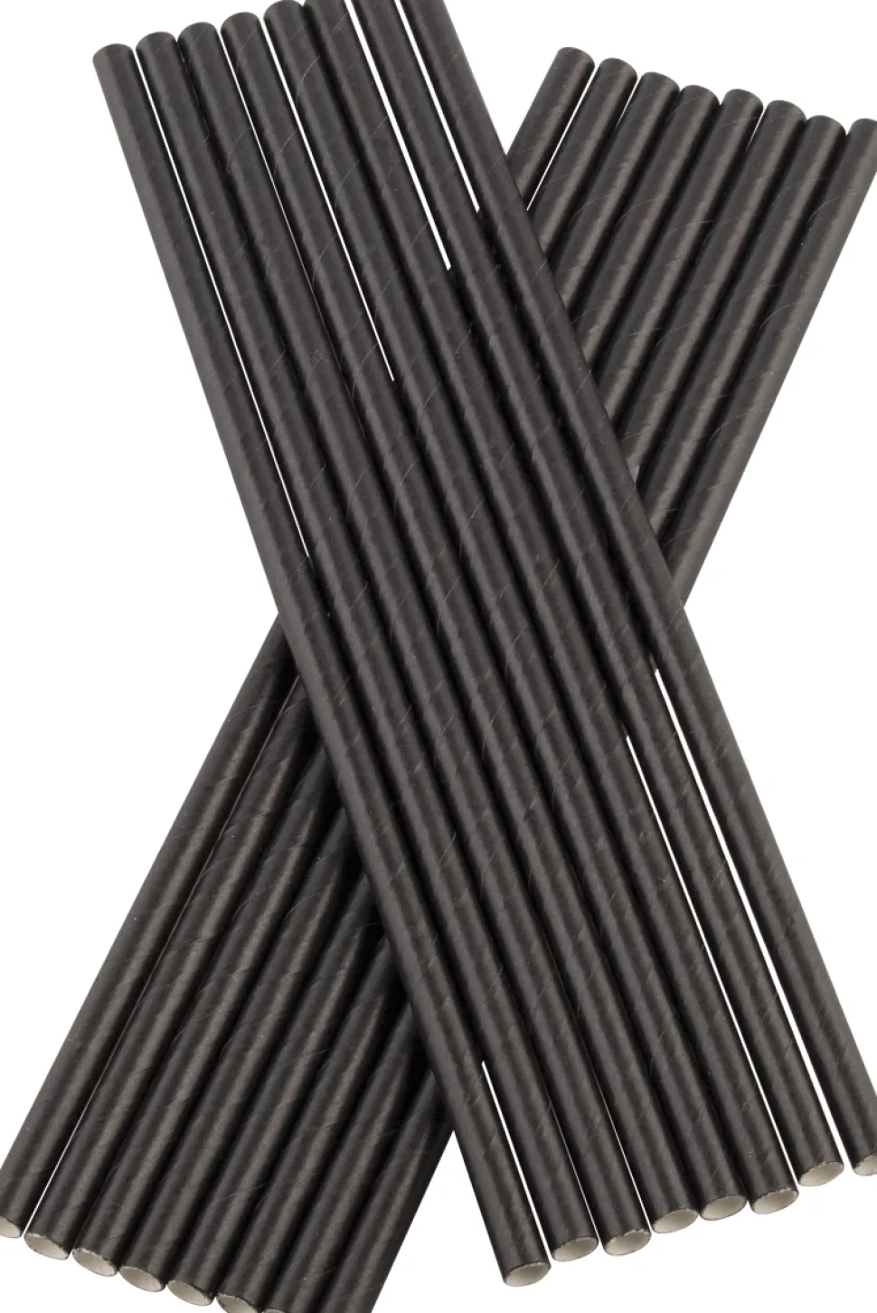 Trinkhalme, Papier (6x200mm), Prime Bar - schwarz (100 Stk.)