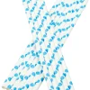 Trinkhalme, Papier (6x195mm), Punkte (blau-weiß) - 100 Stk.