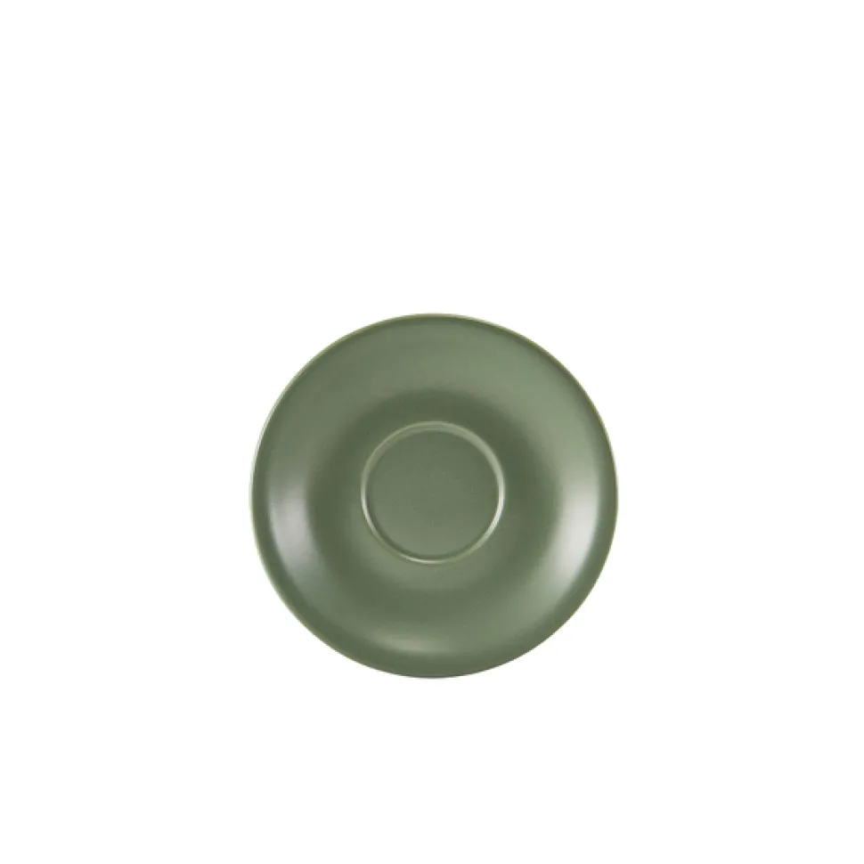 Untertasse Porzellan matt salbeigrün – 13,5 cm (6 Stk.)