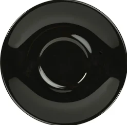 Untertasse schwarz - 16cm (6 Stk.)