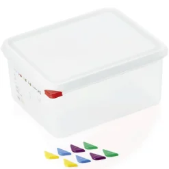 Vorratsbehälter GN 1/2 Set mit Deckel, PP - 10l / H 15cm (1 Stk.)