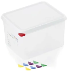 Vorratsbehälter GN 1/2 Set mit Deckel, PP - 12,5l / H 20cm (1 Stk.)